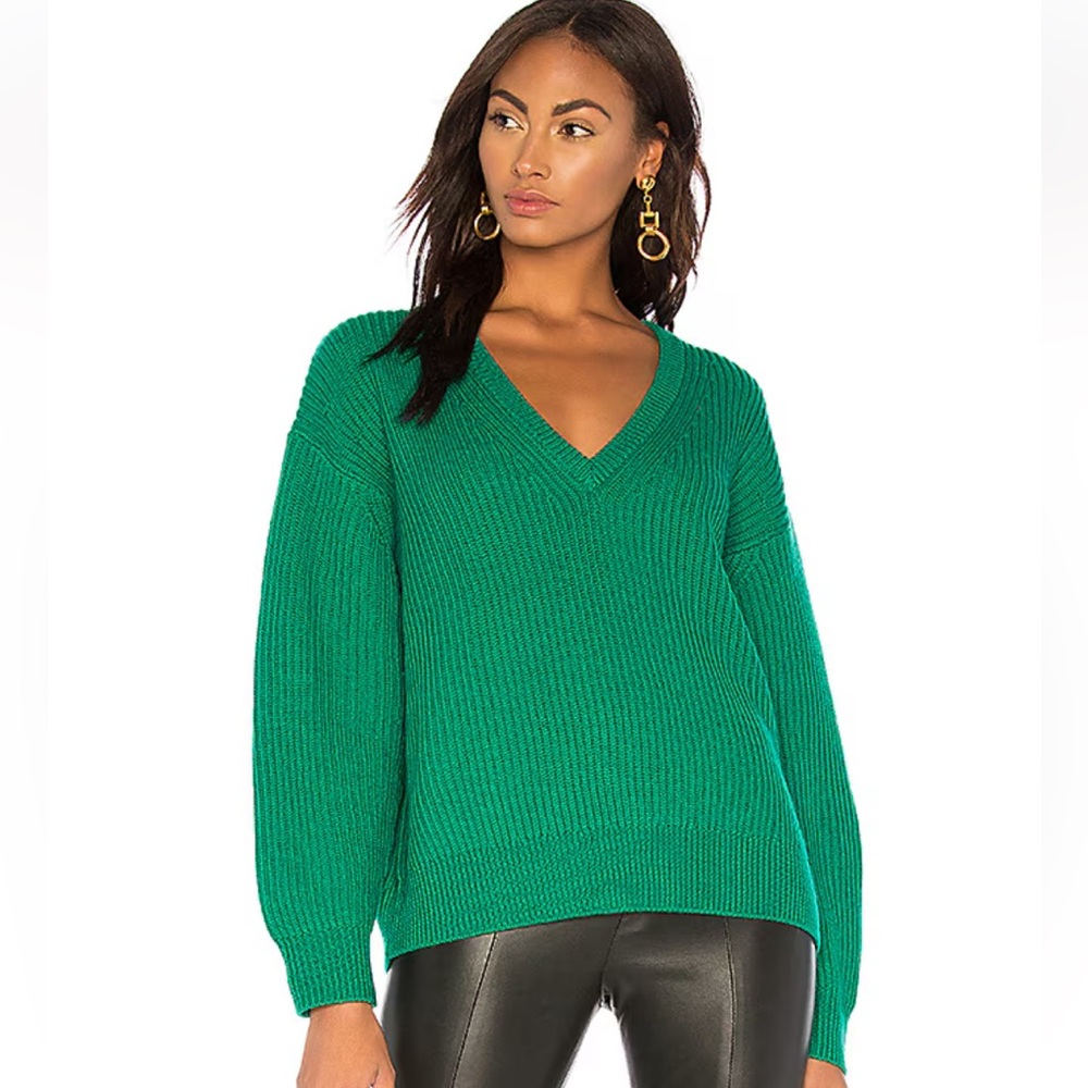 IRO V neck 100% wool sweater size small